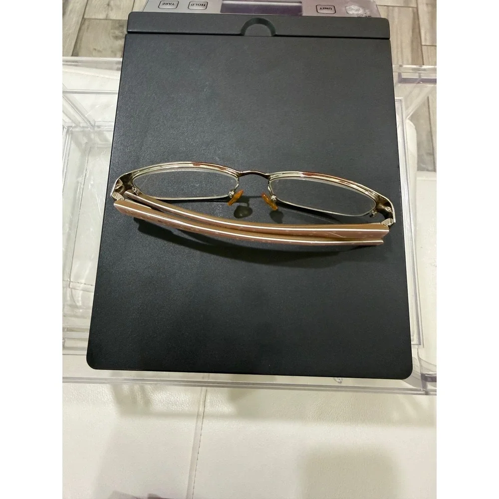 Kate Spade 9030 Women Reading Glasses Gold Peach Polka Dot Frames +2.00 Strength
